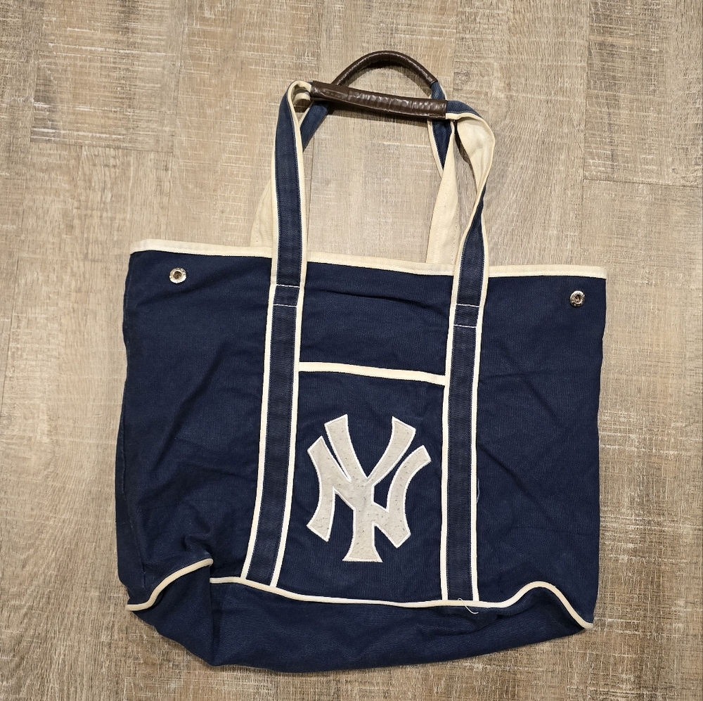 New York Yankees Navy Blue Tote Bag